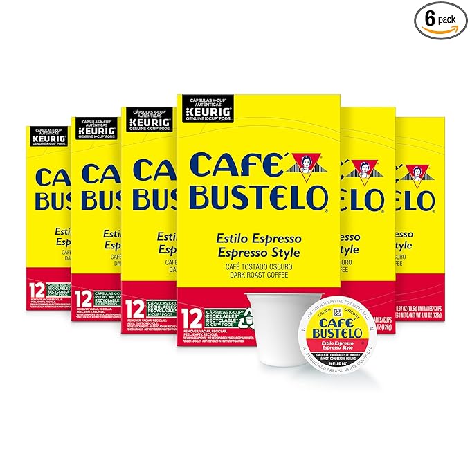 Café Bustelo Dark Roast Espresso K-Cups – 72 Count