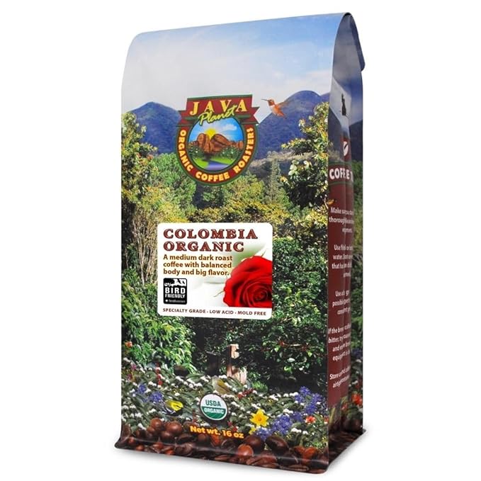 Java Planet Organic Colombian Coffee – Low Acid, Smooth Roast