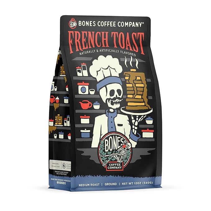 Bones Coffee French Toast Ground Coffee – Medium Roast