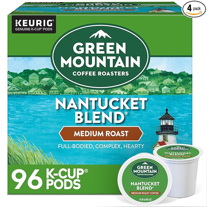 Green Mountain Nantucket Blend Medium Roast K-Cups – 96 Ct