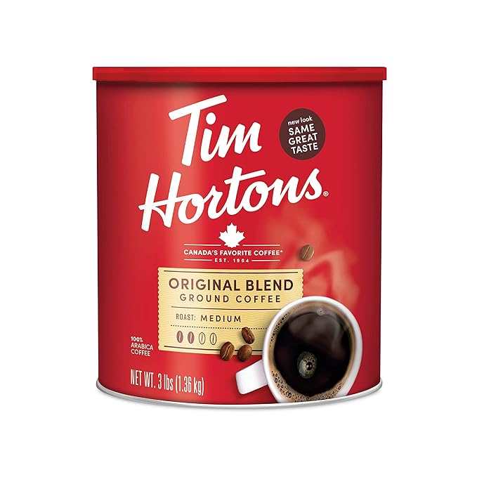 Tim Hortons Original Blend Medium Roast Coffee Canister